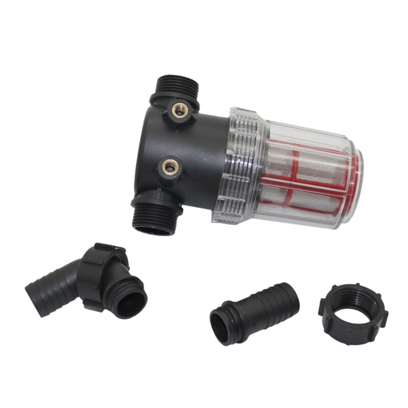JEYL 20Mm 50 malla de acero inoxidable Filtro de gran flujo Visible tubería de agua transparente pre-filtro de riego de jardín herramienta de agricultura