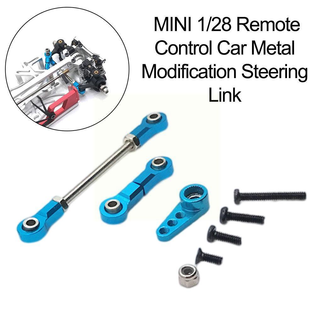 For wltoys mosquito car mini 1/28 rc car metal modification arm link & steering gear parts, steering gear link, steering and up to  a3 q 6