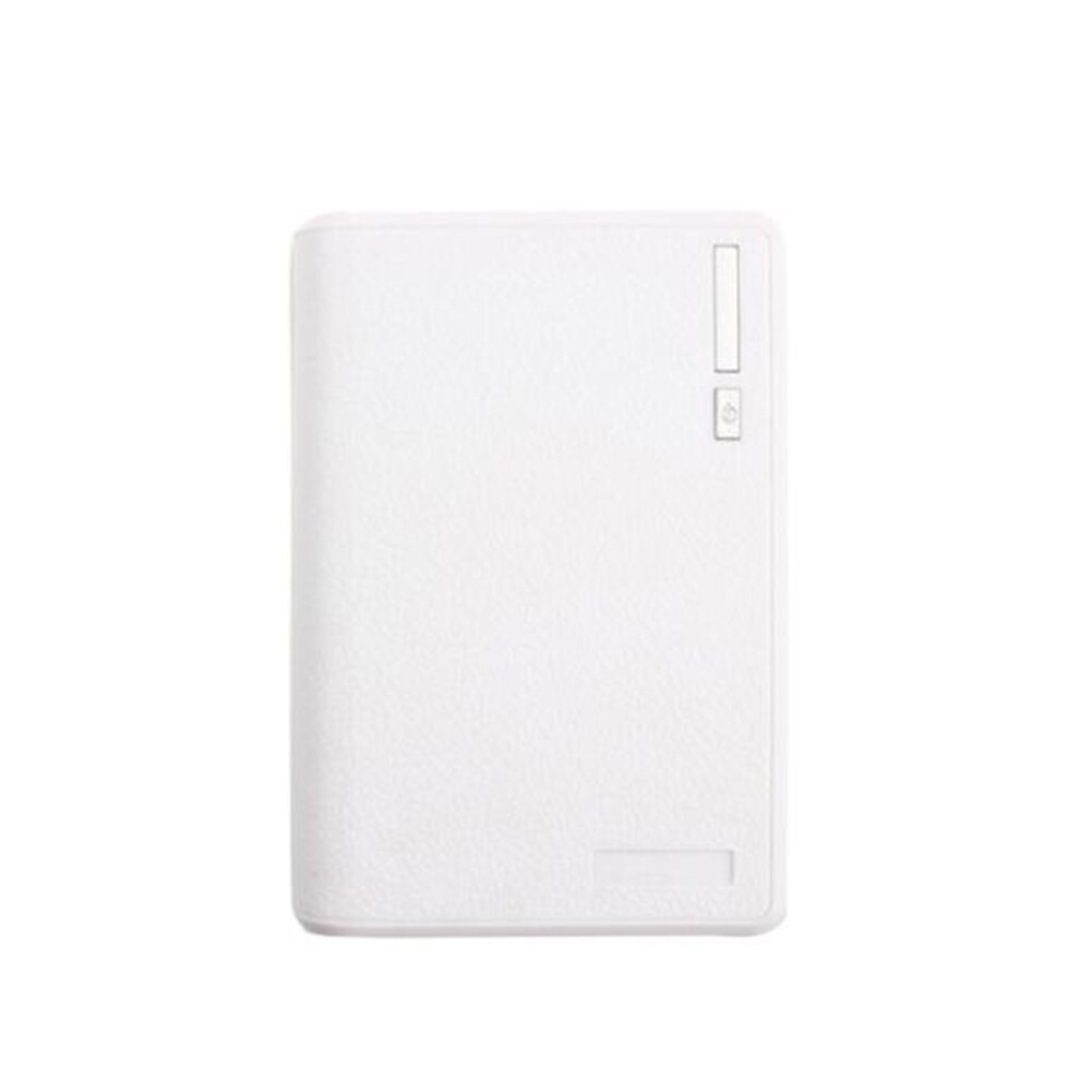 USB Charging Large Capacity Power Bank Outer Durable Battery Case No Welding Holder Portable Storage Box For 18650 Battery: White for 4pcs