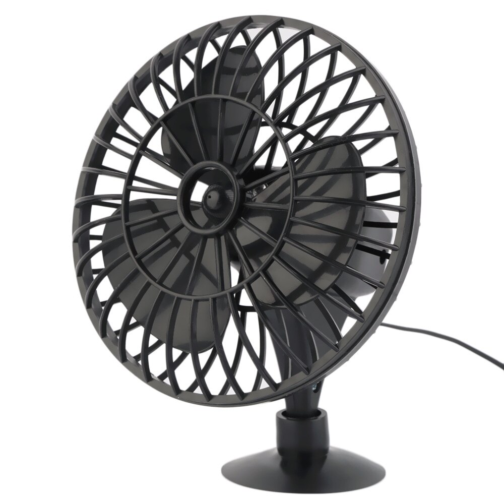 Zomer 12V Aangedreven Mini Auto Vrachtwagen Voertuig Cooling Fan Lucht Auto Zuignap Fan 4 Inch