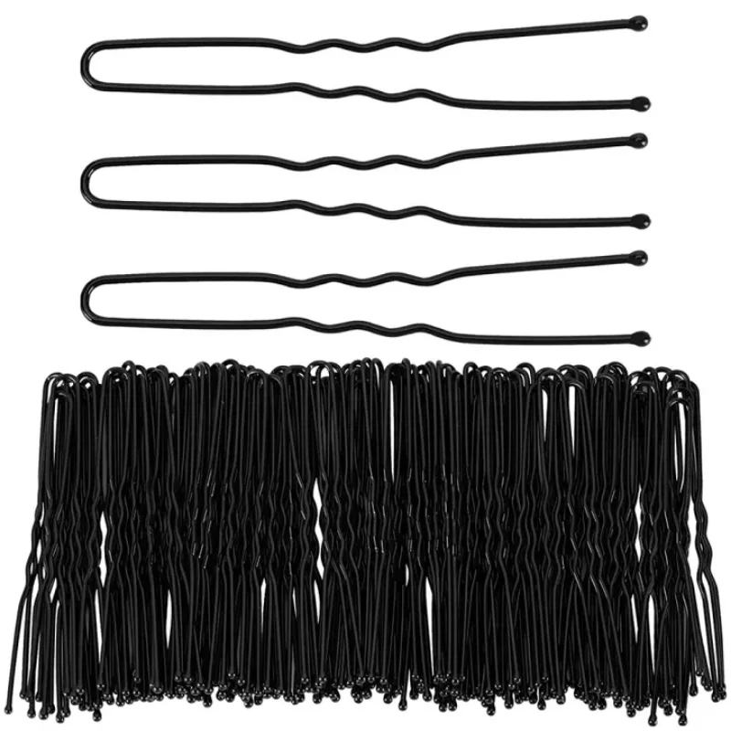 10/50 Stück schwarze Haarspangen U-förmige Bobby Stift unsichtbare gewellte Haarnadel Frisur Styling Metall Haarklammern Haarspange Haarschmuck