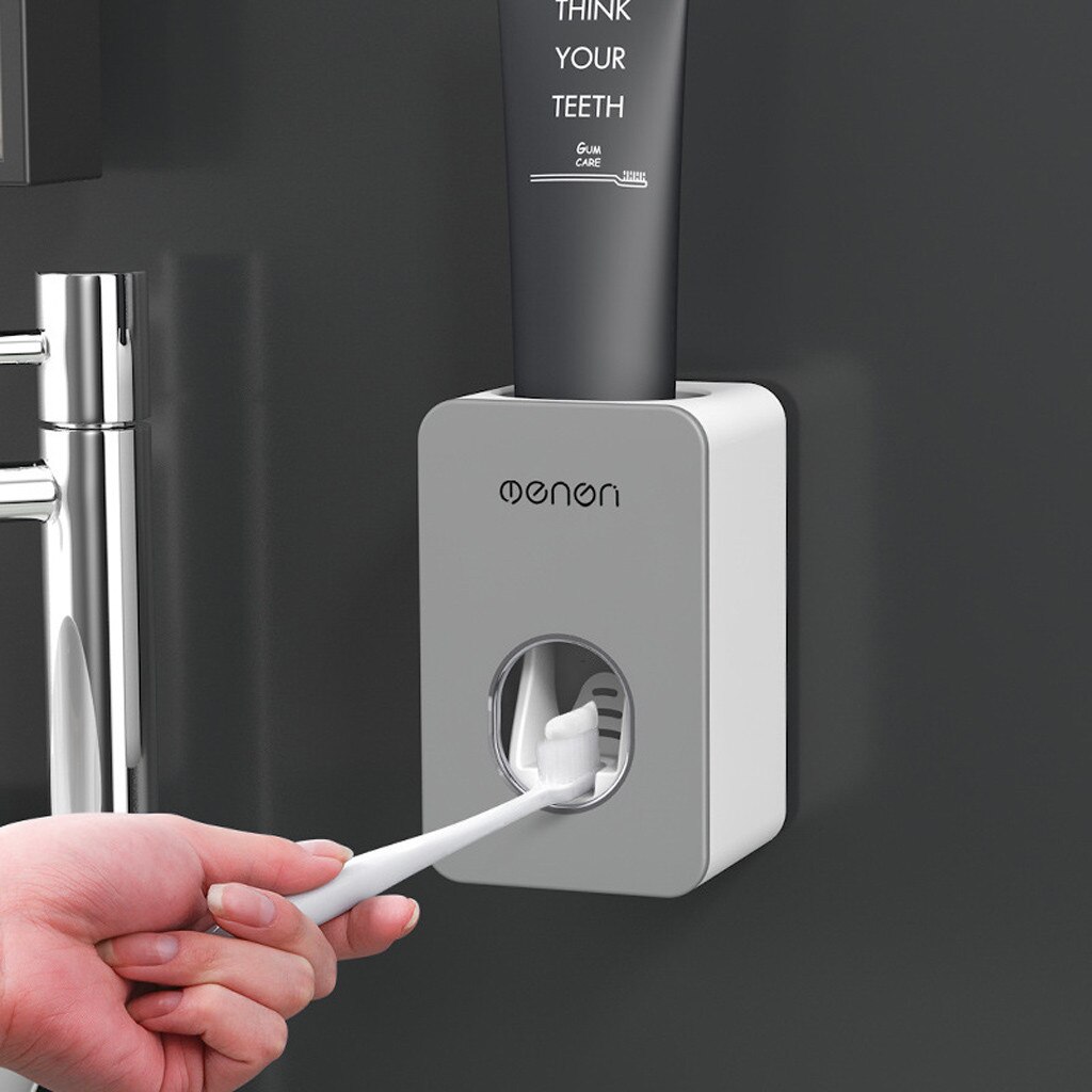 Automatic Toothpaste Dispenser Set Wall Mount Stand Holder Extrusion