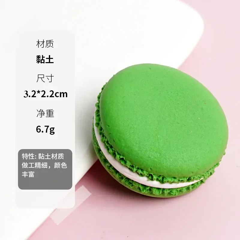 Simulatie Macaron Cake Dessert Model Bruiloft Dessert Tafeldecoratie Macaron Model Nep Voedsel Bruiloft Foto Props Gunst: Licht Geel