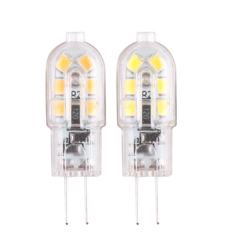 2pc g4 12v 2835 smd pære silikon krystall lampe 220v 3w dimbare cob led lys canbus super lyssterk myk energispare