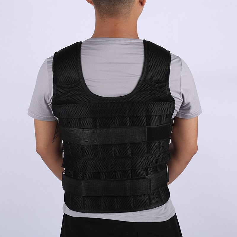 Chaleco de peso de carga para boxeo, entrenamiento de pesas, equipo de gimnasio, chaleco ajustable, chaqueta, ropa de arena