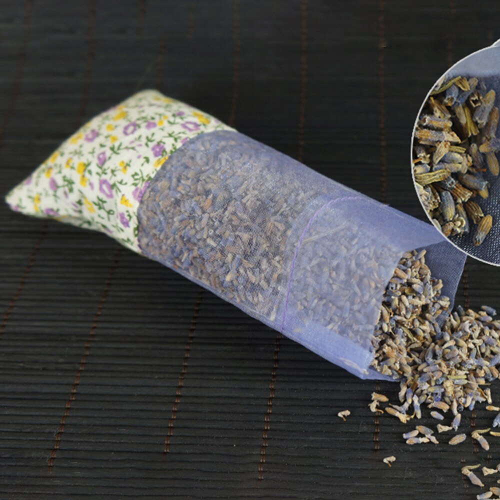 Lavendelzakjes lege bloemen bedrukte zakjes met trekkoord geurzakjes voor ontspannend slapen