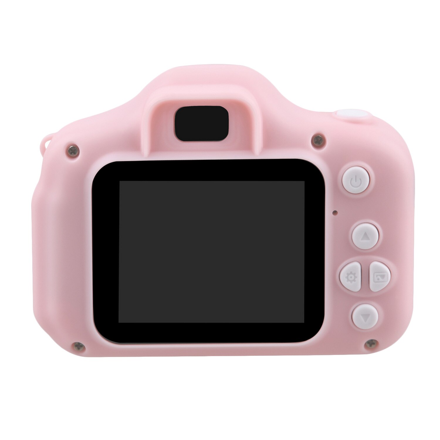 Mini söt barn videokamera uppladdningsbar digital kamera med 2 tums skärm för barn födelsedag utomhus lek: Rosa