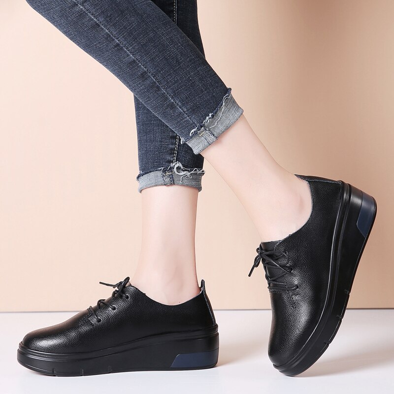 Women Tennis Shoes Tenis Feminino Lady Walking Sport Shoes Sneakers Chaussures Femme Zapatos De Mujer Black Tenis Plataforma 7