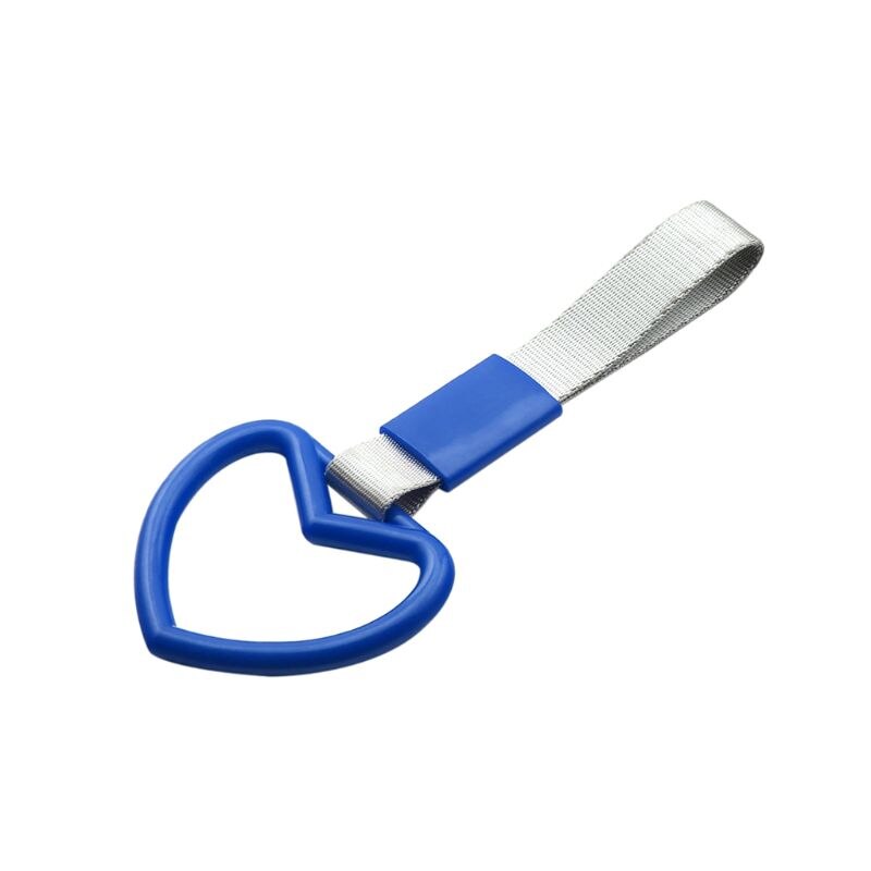 Biltillbehör tsurikawa hjärta form ring jdm tåg buss handtag hand charm rem drift drift pvc plast 6 färg