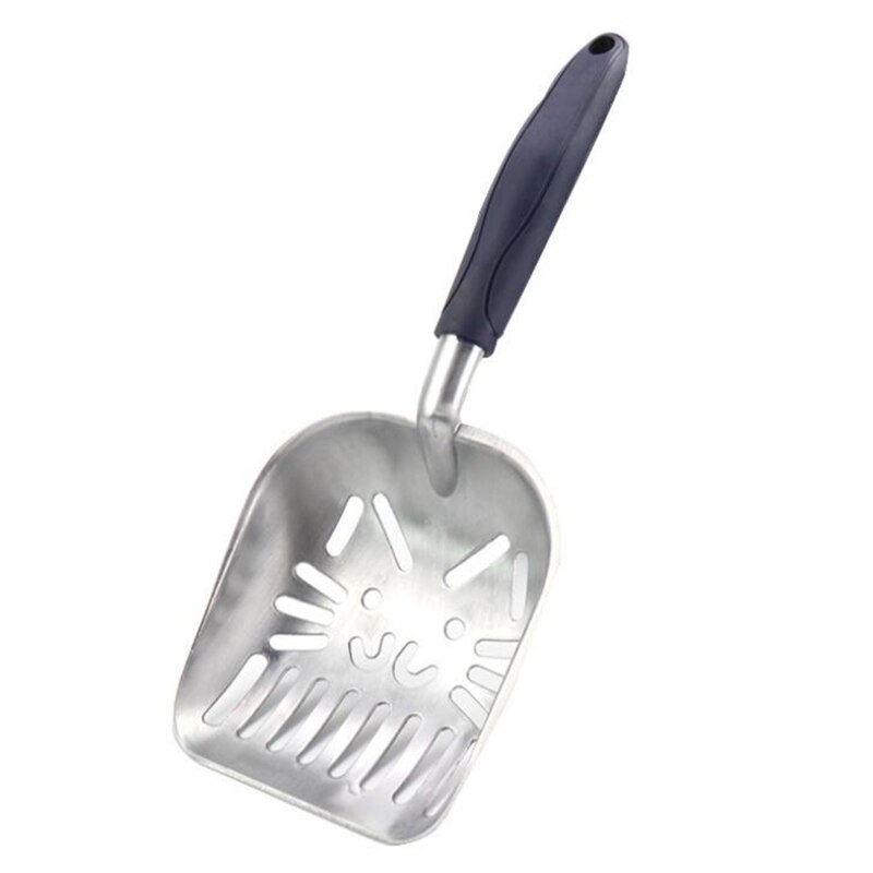 Łopatka robić kociego żwirku duża metalowa szufelka robić przesiewacza koteczek z głęboką łopatą i ergonomiczny uchwyt wykonany z wytrzymałego aluminium: 03