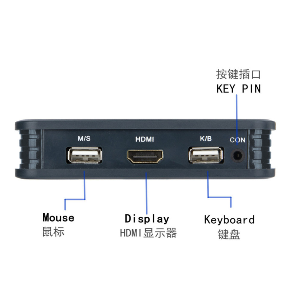 HD KVM switch 2-port HDMI switch multi-computer USB mouse keyboard automatically switch 2 into a support:For Win98/ME/2KP4/XP..