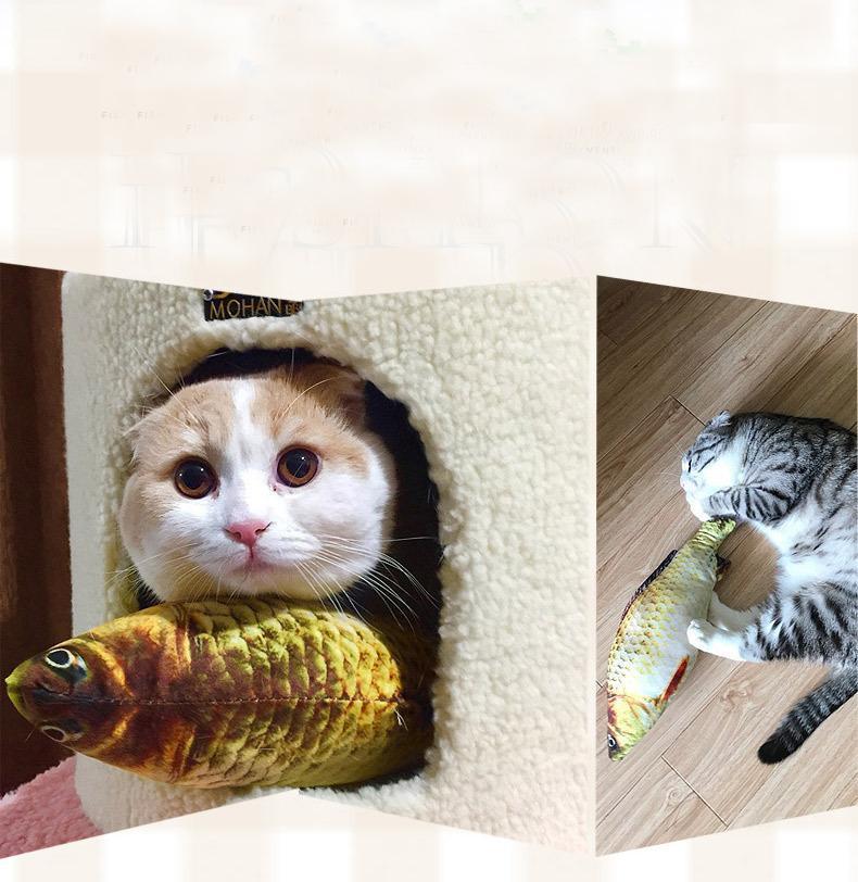 Gato juguete de 3D pescado carga Usb eléctrico pez de imitación Juguetes Para Gatos mascotas gato de juguete suministros Juguetes Para Gatos