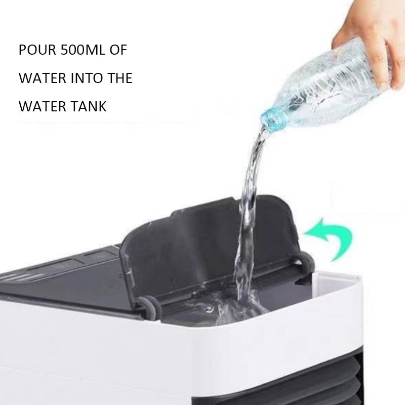 Desktop Desktop Mini Air Cooler Portable Fan USB Car Desktop Air Conditioner Remote Control Function Air Cooler Fan Humidifier