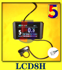 eBike KT LCD11 mini display 24V/36V/48V KTLCD Display for KT controller/ KT LCD3 LCD4 LCD5 LCD8S LCD8H LCD9 LCD10H LCD11 Display: LCD8H SM