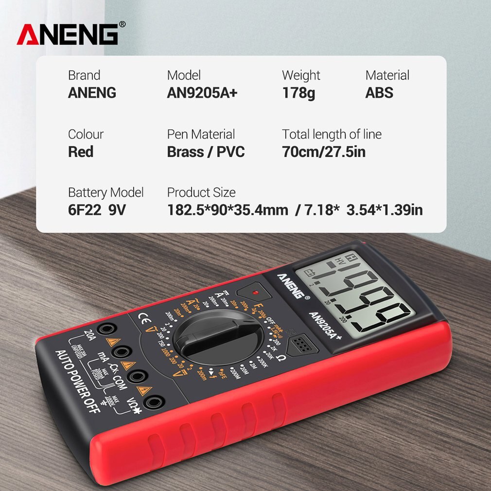 High-precision Digital Multimeter Digital Display Type Fully Automatic Multi-function High-precision Test Meter