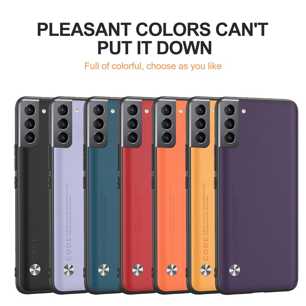 Samsun S21 Fe Case Plain Skin Lederen Telefoon Cover Voor Samsung Galaxy S21 Fe 5G S 21 21FE S21FE siliconen Shockproof Bumper Fundas