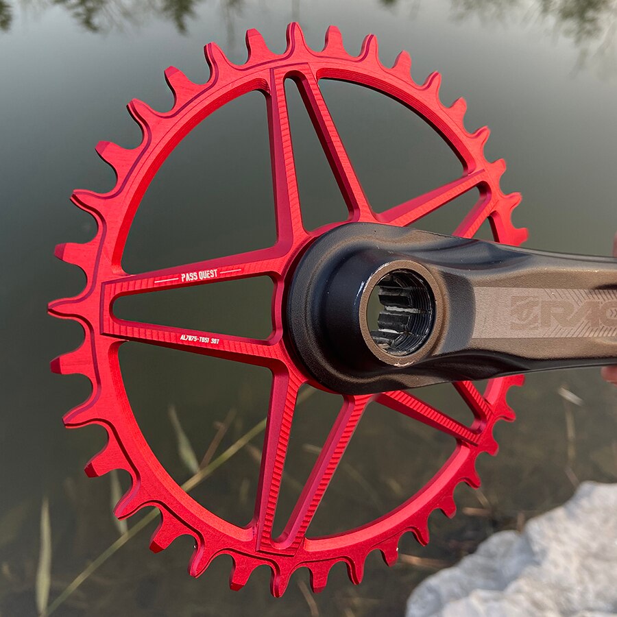 PASS QUEST Direct Mount MTB Mountain Bike Chainring 28-38T 3mm Offset Round Narrow Wide ChainWheel For RACEFACE Bicycle Crankset