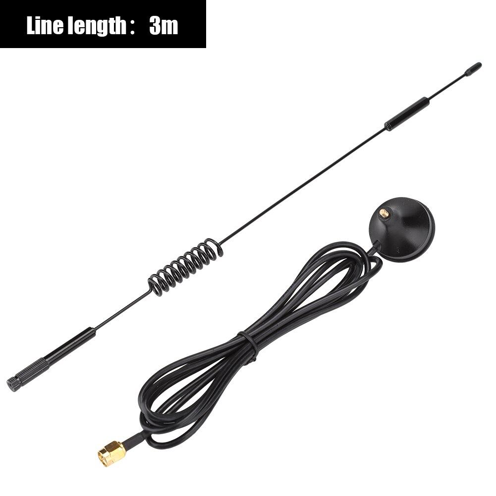 Antenne 433 MHz 10dBi à Ventouse Magnétique - 31 Cm, Câble Cuivre, Gain élevé Pour Modules Sans Fil