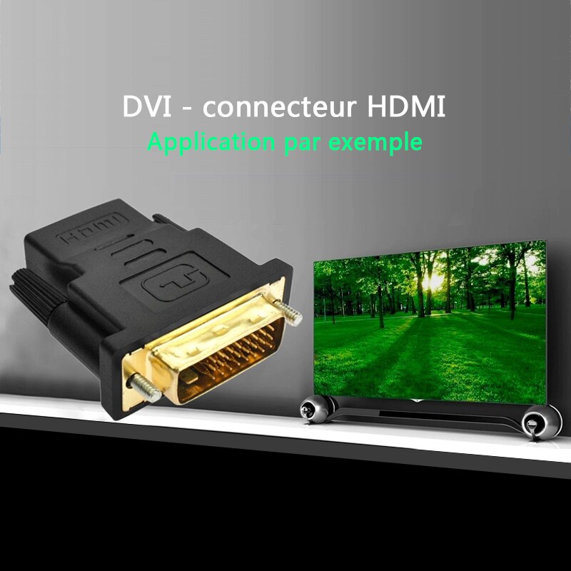 Dvi Naar Hdmi Adapter Kabel 24 K Vergulde Plug Hdmi Naar Dvi 24 + 1 Pin 1080P Video converter Kabel Voor Pc Hdtv Projector Monitor