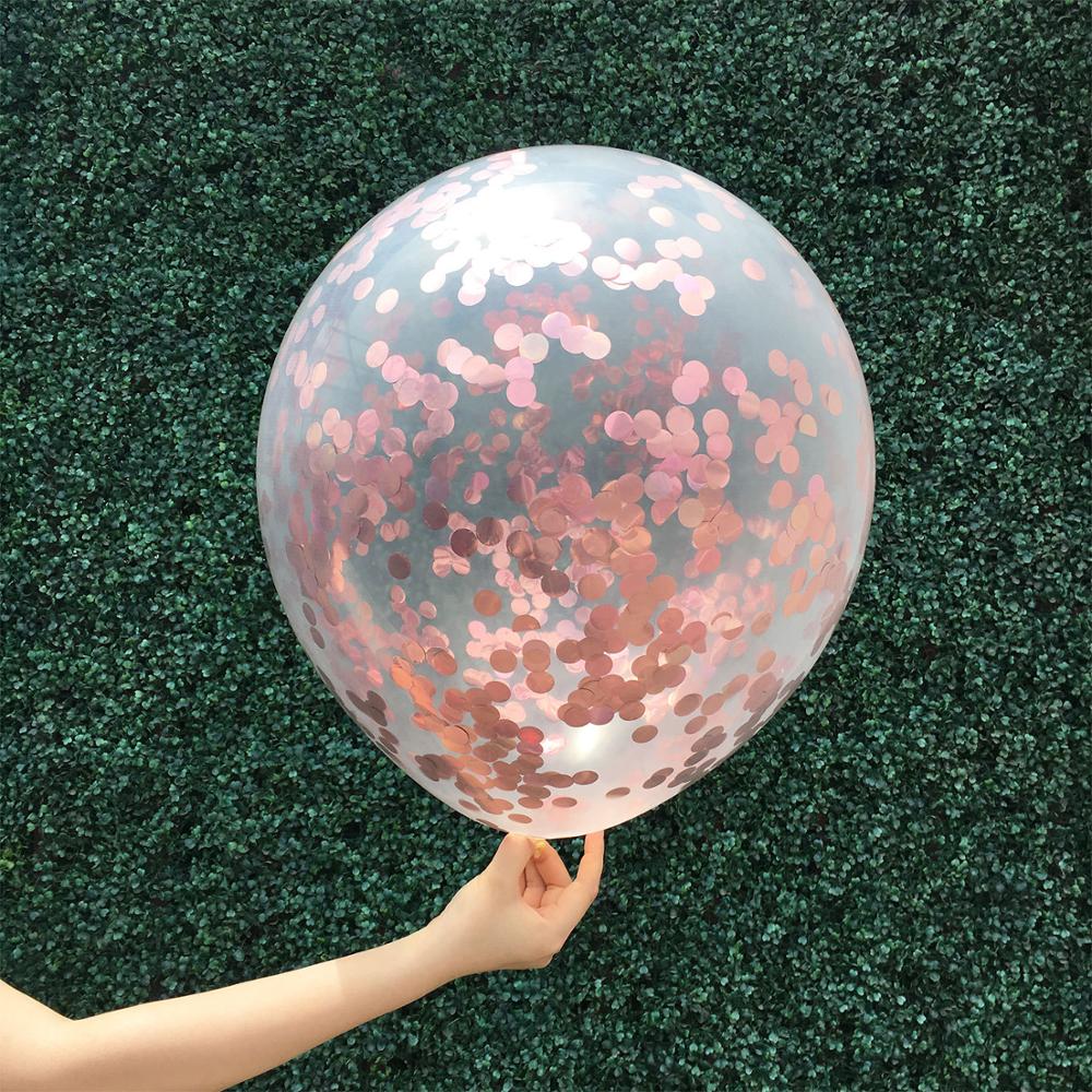 10g ballongpaljetter runda färgade papper bobo ballong genomskinlig ballongfyllning fest bröllopskonfetti pappersrester strössel