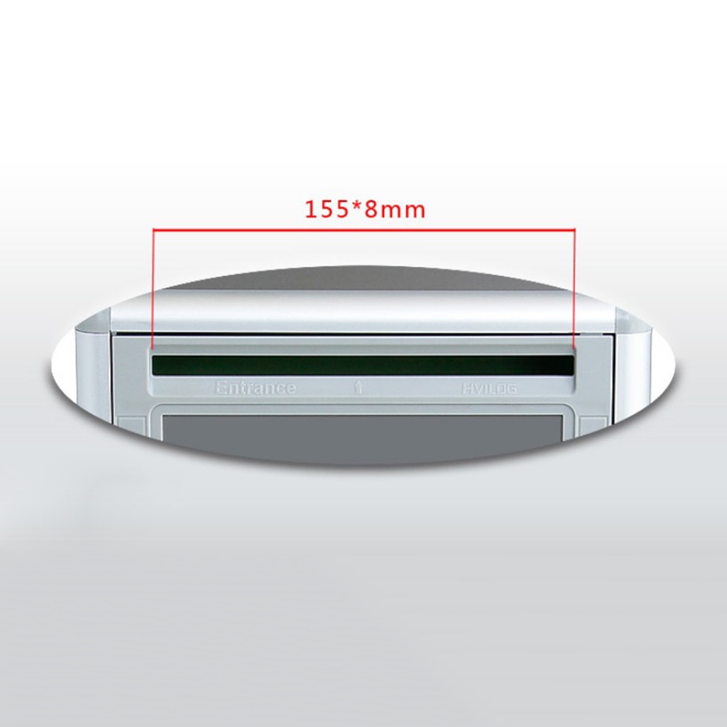 2pcs Aluminium Alloy Wall Mounted Mailbox Lockable Letterbox Post Box Vertical Locking Mail Box for Home Garden Wall Decor