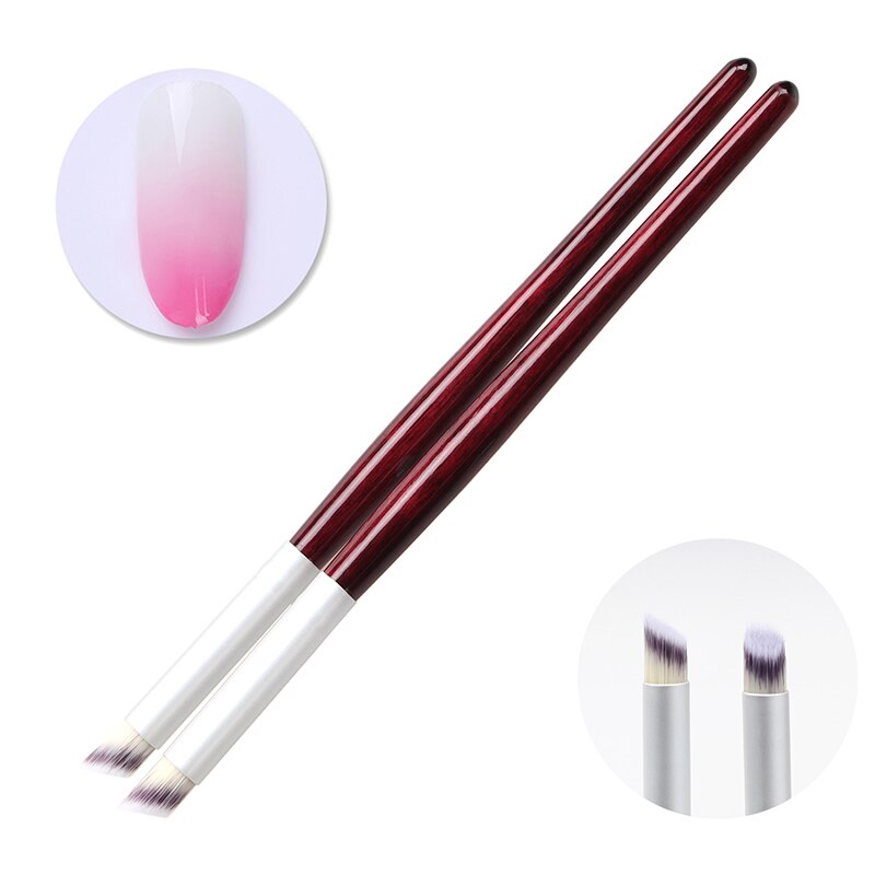 Nail Art Brush Nail Gradient Drawing Pen Paint Brush Nails UV Gel Oblique Mouth Brush Gradual Painting Pen Nail Art Tools