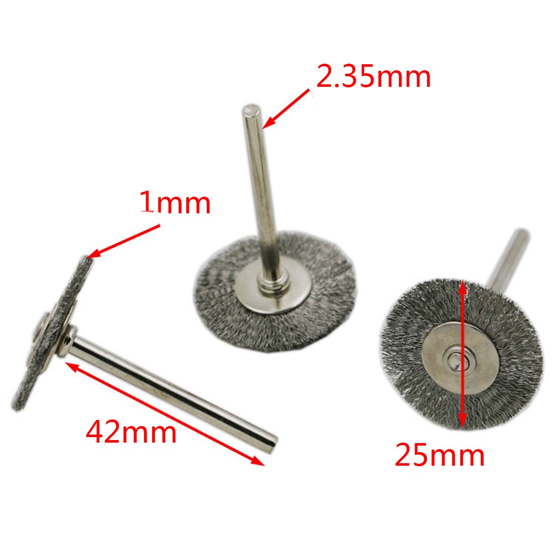 16pcs Stainless Steel Wire Wheel Brushes Set Kit Dremel Accessories for Mini Drill Rotary Tools Polishing Dremel Brush