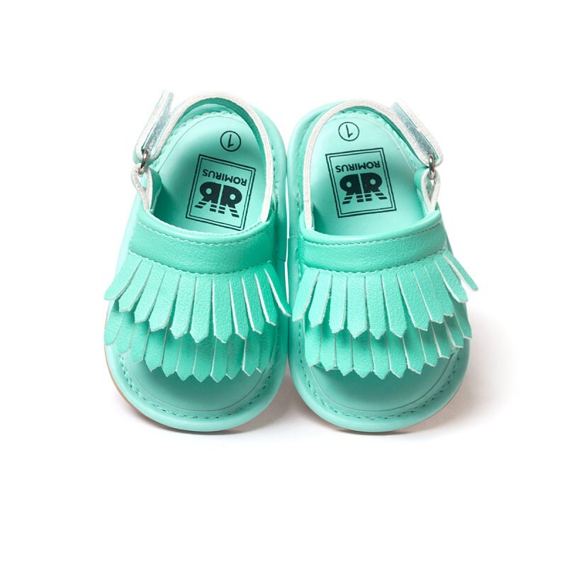 Freizeit Quaste Baby Sandalen Sommer Baby Mädchen Sandalen Kinder PU Clogs Schuhe: B2 / L