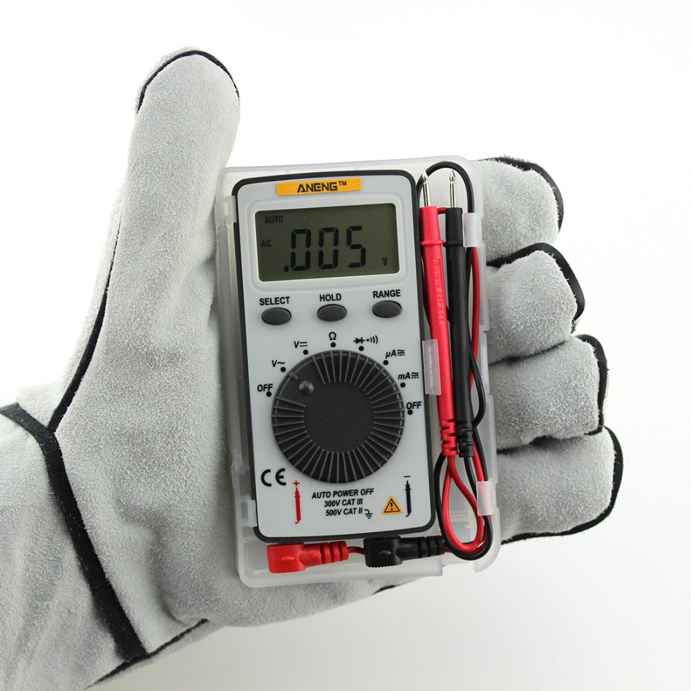 1 PC AN101 Pocket Digital Multimeter Backlight AC/DC Automatic Portable Meter