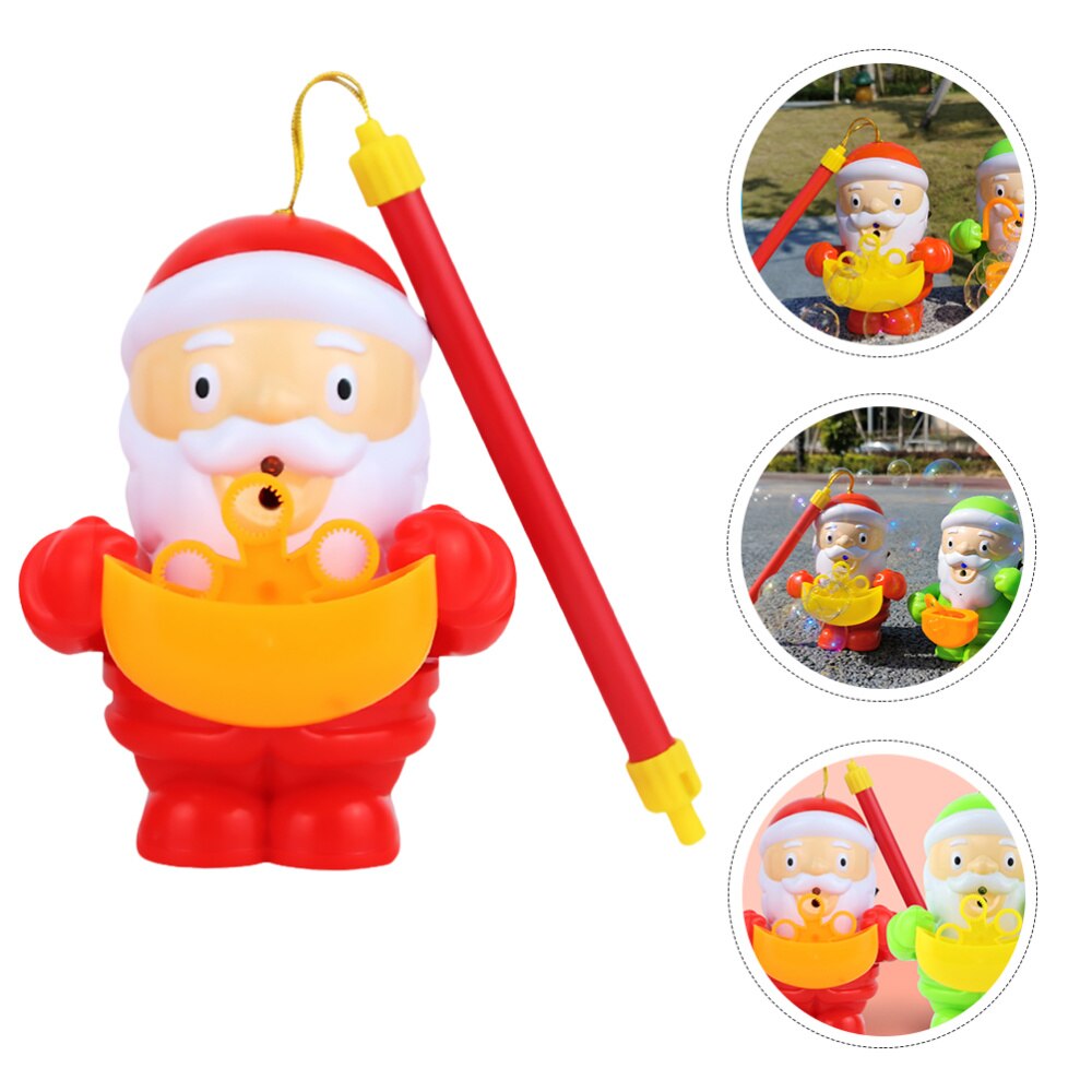 1Pc Santa Bubble Blower Wand Bubble Blower Machine Plaything Supplies (Red): Default Title