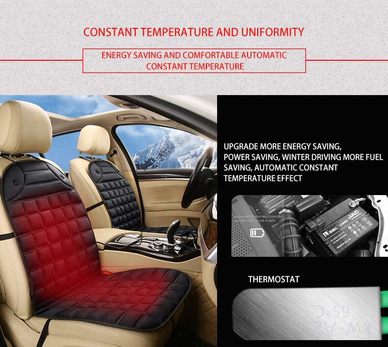 12V podgrzewana poduszka na siedzenie samochodu, podgrzewacz cieplej, zimowa podkładka robić domu cardriver podgrzewana poduszka na siedzenie