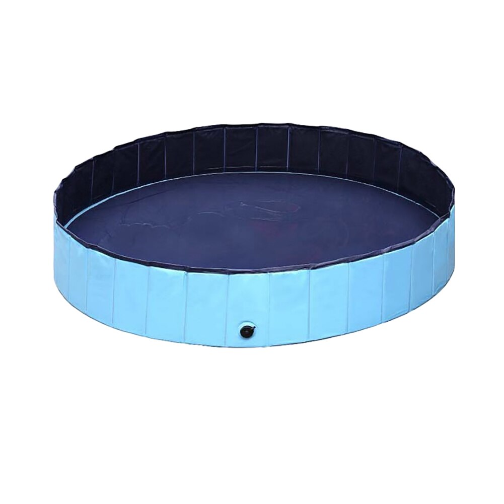 Piscina plegable para perros y gatos, bañera para mascotas, 1 unidad: Blue Small
