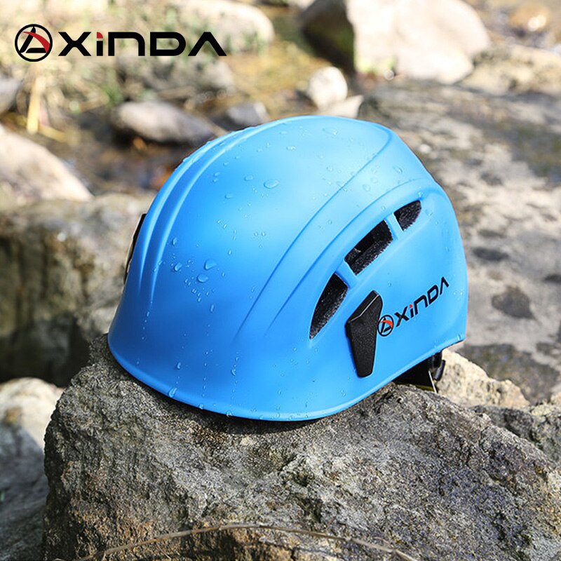 Xinda-casco de escalada en roca, equipo de rescate de montaña, espeleología al aire libre, para ampliar la seguridad, trabajo de espeleología