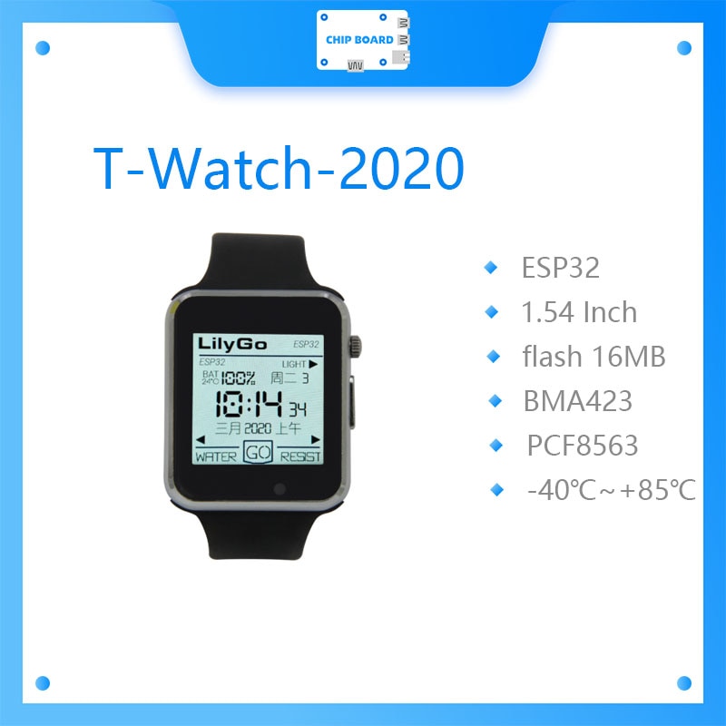 LILYGO T-Watch ESP32 Smartwatch - 1.54" Touch Display, Programmable Wearable