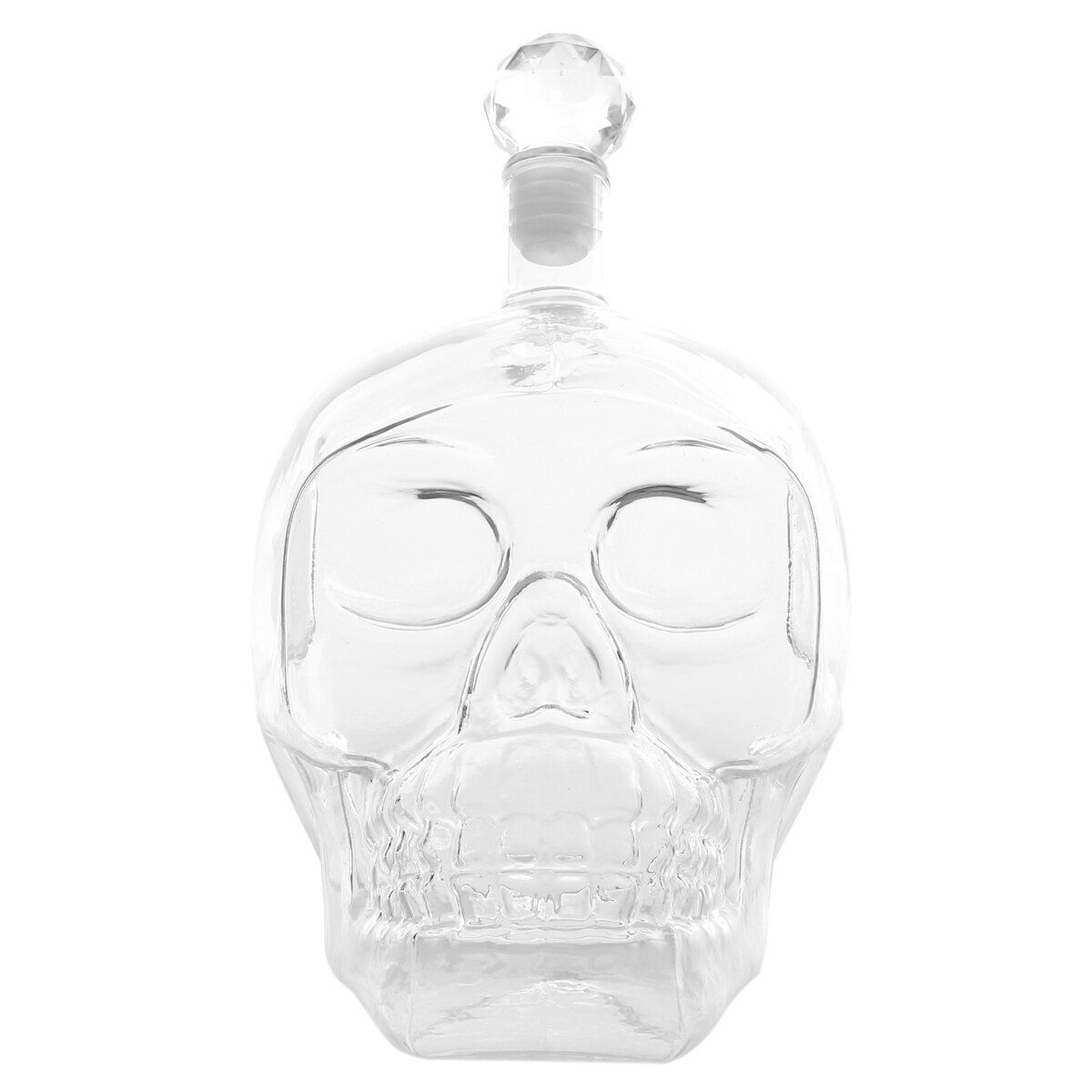 Tête de Vodka crâne bouteilles 4 tailles vide clair gothique vin Vodka: 1000ML