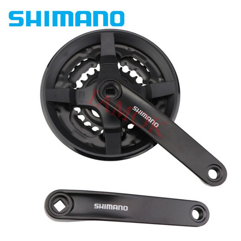 SHIMANO TOURNEY TY FC-TY301 Mountain Bike Crankset 42-34-24T Iamok 170mm 3x8/7/6-speed Chainwheel Bicycle Parts