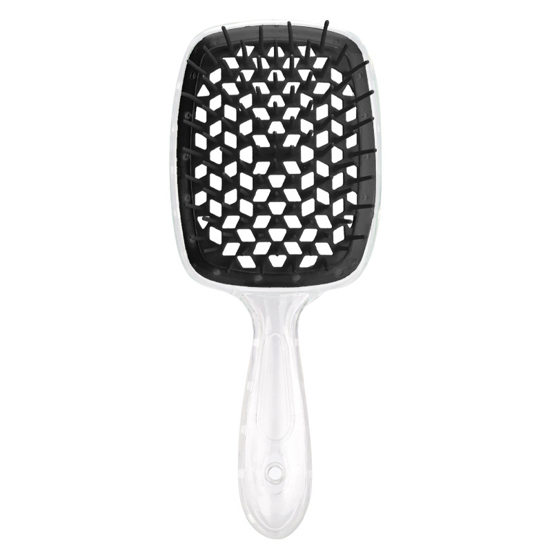 Peine con cojín de aire, peine para el cabello enredado, cepillo para desenredar el cabello, peines de masaje, cepillos para el cabello rizado húmedo, herramienta de estilismo para peluquero, 1 ud.: Oro