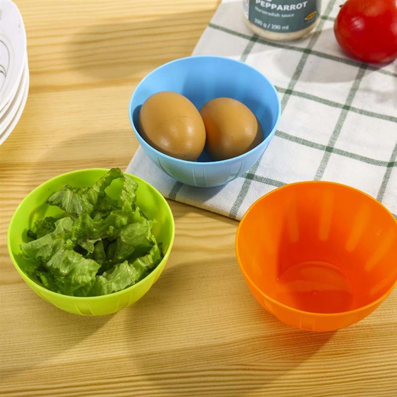 6 Pcs Plastic Bowls Reusable Portable Colorful Facial Mask Bowls Seasoning Bowls Salad Bowls for Household Home Kitchen Use