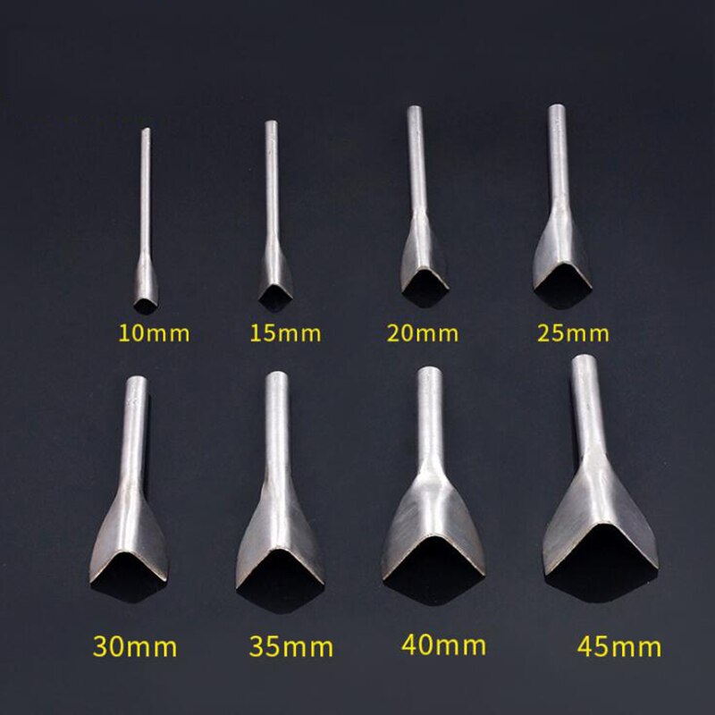 Poinçon de coupe en cuir, bricolage en forme de V, outils d&#39;artisanat en cuir de vache, poinçon pour ceintures, 1 pièce