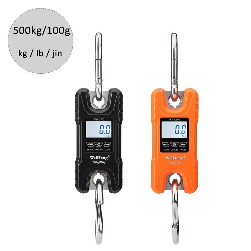 500kg/100g waga dźwigowa 0.2kg-500kg przemysłowy ciężki obowiązek wisząca waga LCD cyfrowa waga elektroniczna z ze stali nierdzewnej hak ze stali
