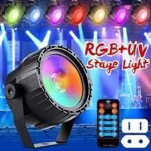 30W Led Licht Afstandsbediening Rgb + Uv Zelfrijdende/Voice Control/DMX512 Voor Bar Party remote Cob Light Us/Eu Plug