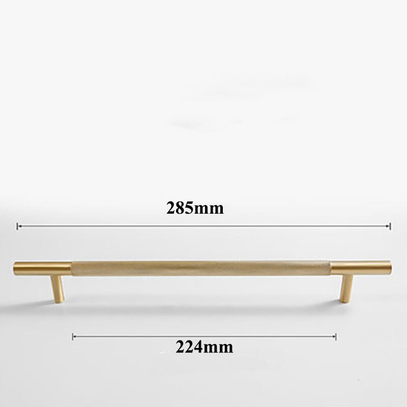 Lange Messing Geweven Kast Handvat Nordic/Amerikaanse Kledingkast Knoppen Schuifladegrepen Gekartelde Meubels Hardware: 285mm