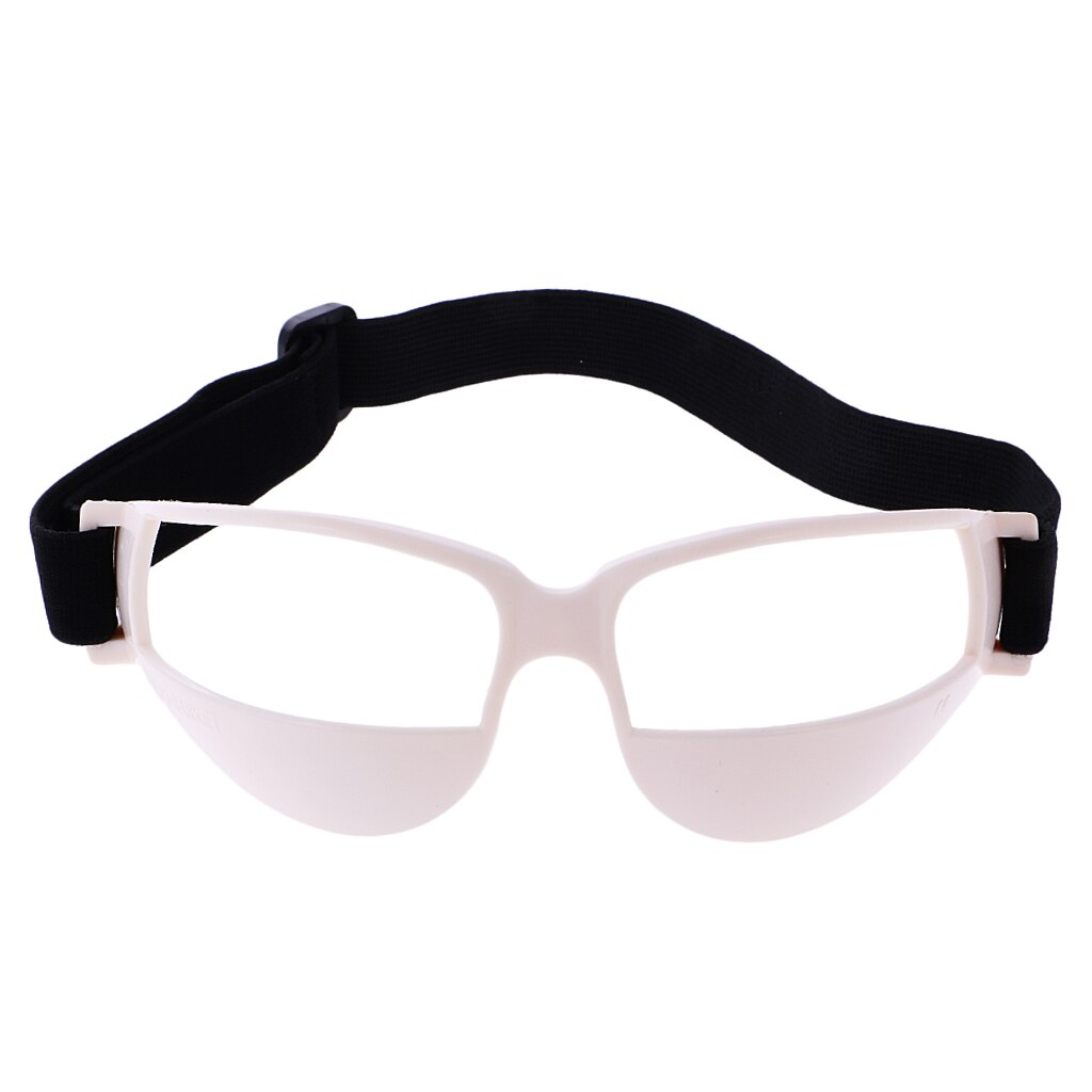 Justerbare dribble specs briller briller basketball sport bold træning hjælp basketball træning briller: Hvid