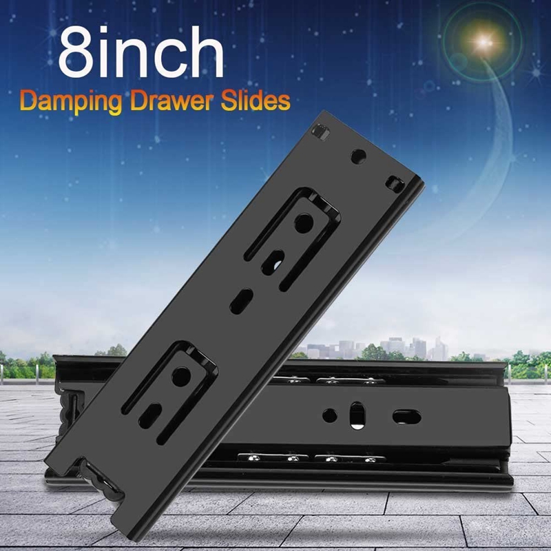 4 Stuks Ladegeleiders Kast Kast Rail Sliding Lade Gids Voor Meubels Keukenkast Hardware (6 Inch)