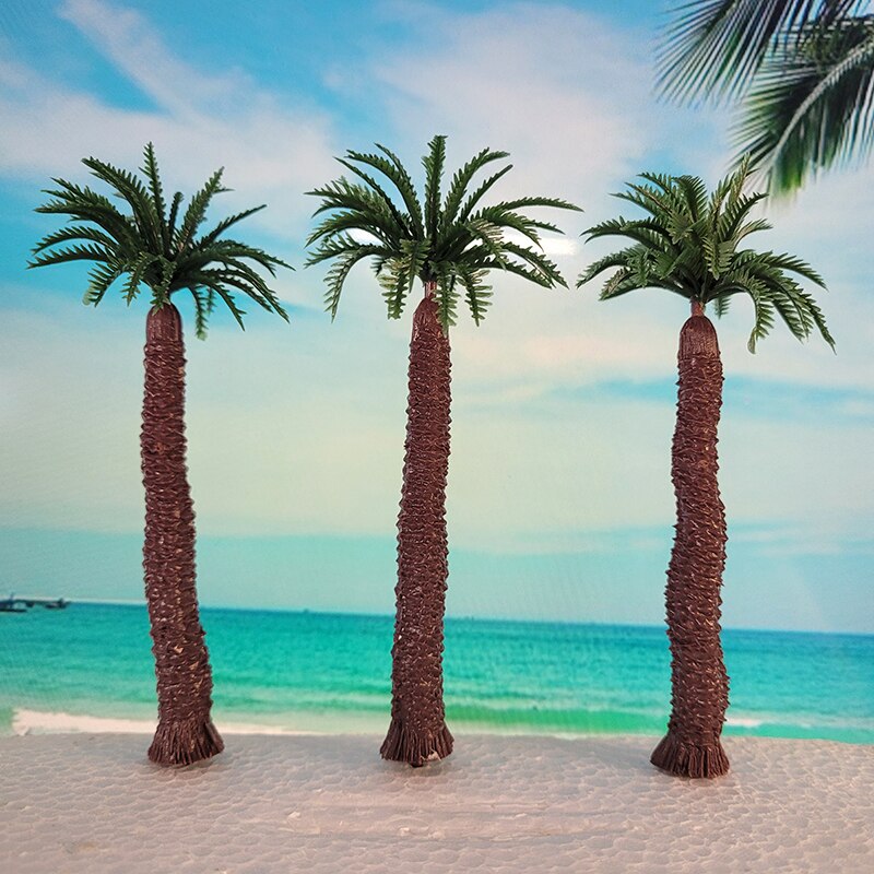 110mm Ho Scale Palm Trees Model Miniature Simulation Coconut Tree Sand Table Landscape Train Railway Layout Diy Material Diorama