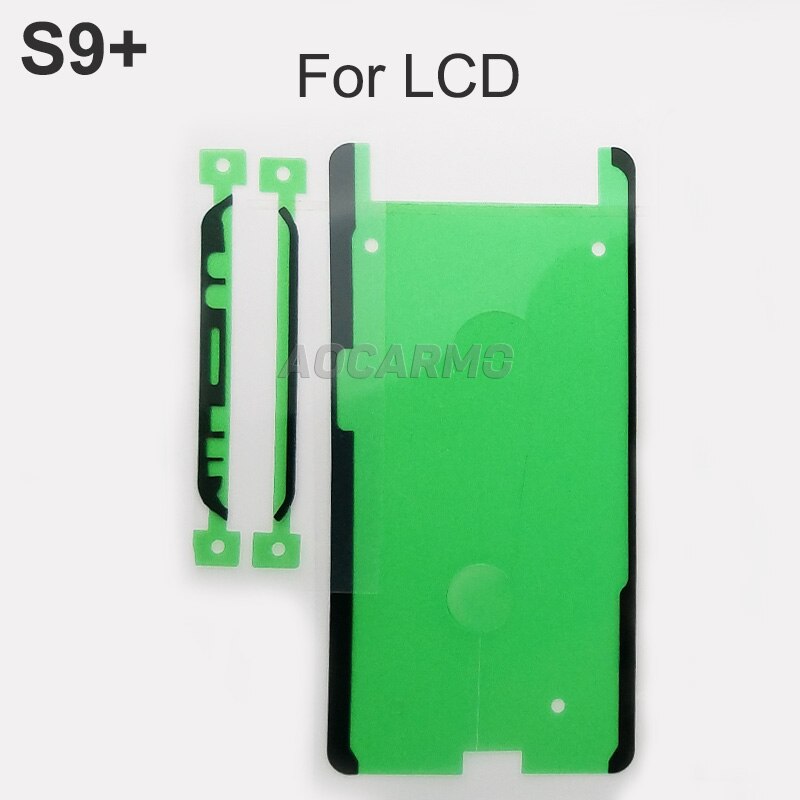 10Sets For Samsung Galaxy S9plus G9650 S9+ LCD Display Screen Back Battery Cover Camera Len Waterproof Adhesive Sticker Tape: 10x Front Adhesive