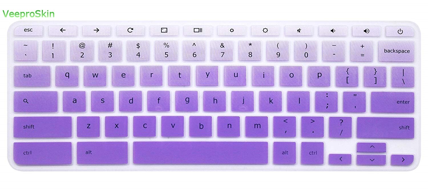 Laptop Keyboard Cover Protector skin for Acer 14 inch Chromebook CB514 CB3-431 CP5-471 / Acer Chromebook Spin 13 CP713: fadepurple