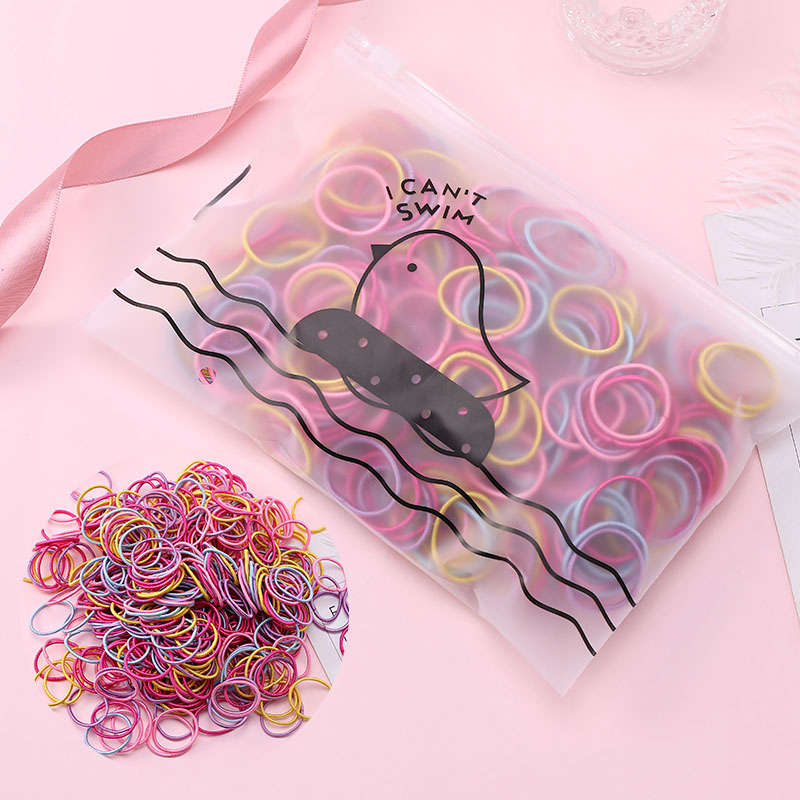 50 teile/satz Tasche Verpackung Mädchen Nette Bunte Grundlegende Elastische Haar Bands Pferdeschwanz Halfter Gummiband Stirnband Haar Zubehör: 8