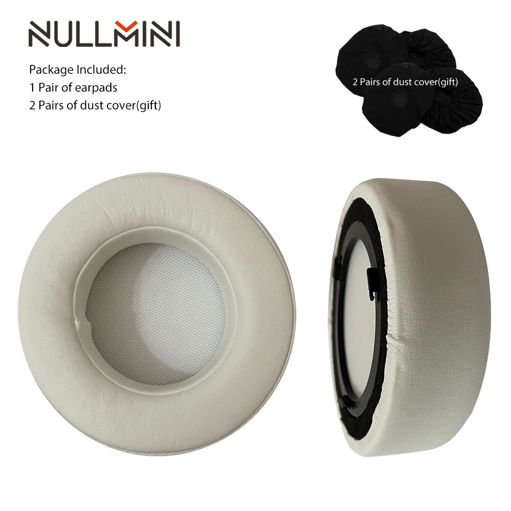 NullMini Replacement Earpads for CORSAIR VIRTUOSO RGB Wireless SE Headset Headphones Leather Sleeve Earphone Earmuff: White