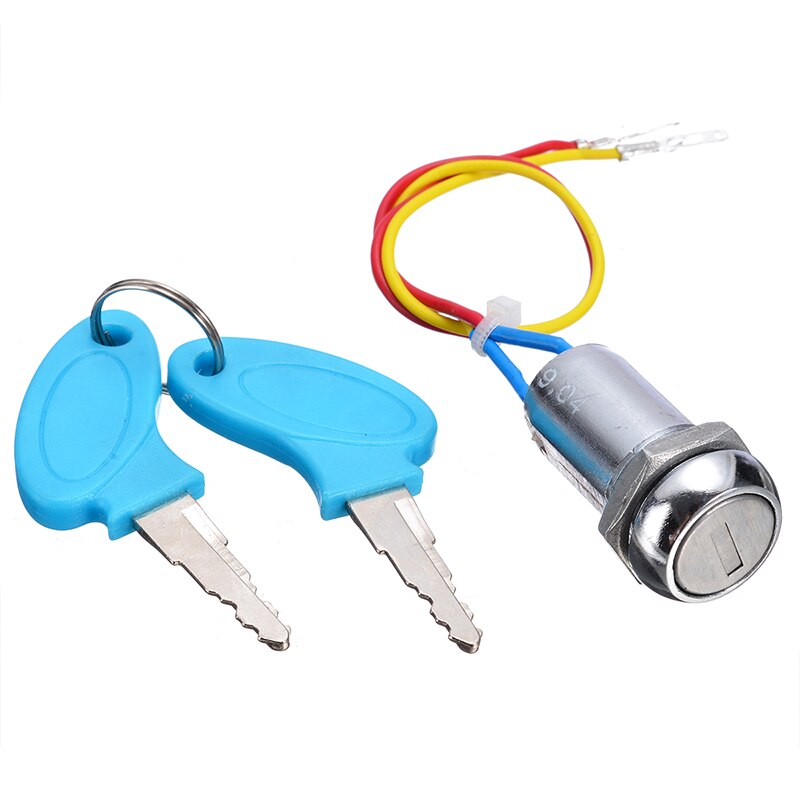1 Set 2 Wire Key Ignition Switch Lock Motorcycle Go Kart Scooter Bike Switches for Motorcycle Electrical System